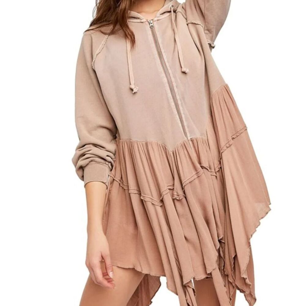 Free People Moon Dust Cardi Cardigan Clove Bark Mauve Pink Size Small